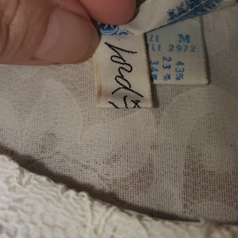 Vintage 50's Eve Stillman For Lord And Taylor Ivory Lace Dressing Gown Size M - Picture 7 of 7